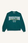 Girls' Relax Fit Printed Crew Neck Sweatshirt