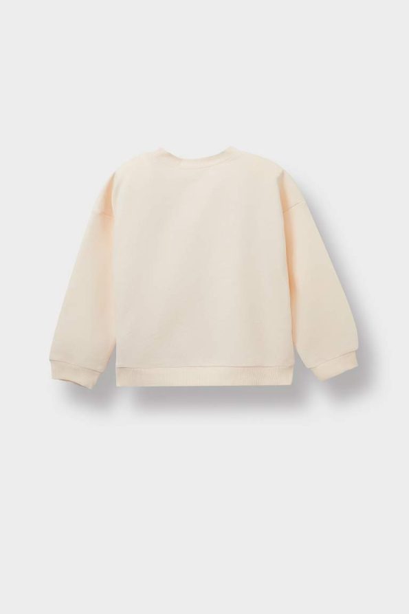 Girls' Printed Crew Neck Sweatshirt