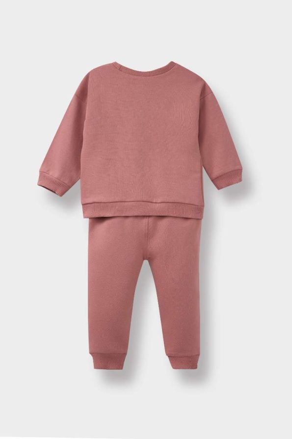 Girls' Baby 2-Piece Printed Sweatshirt and Sweatpants Set