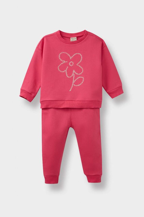 Girls' Baby 2-Piece Floral Sweatshirt and Jogger Set