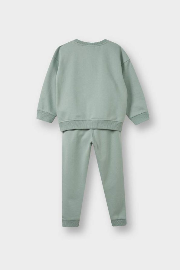 Girls' Baby Two-Piece Soft Fleece Printed Sweatshirt and Pants Set