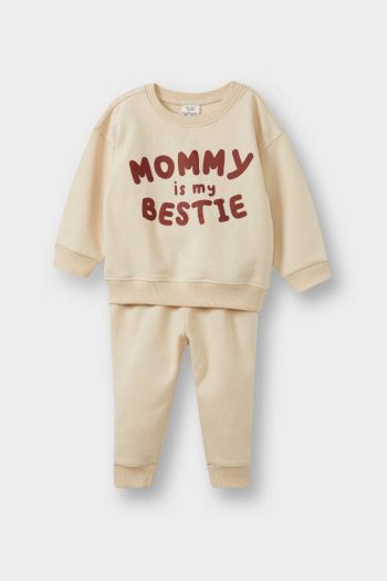 Boys' Baby 2-Piece Printed Sweatshirt and Pants Set