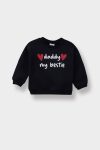 Girls' Baby Printed Sweatshirt with Soft Fleece Lining