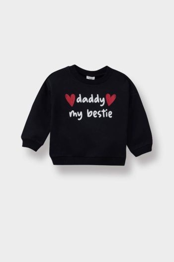 Girls' Baby Printed Sweatshirt with Soft Fleece Lining