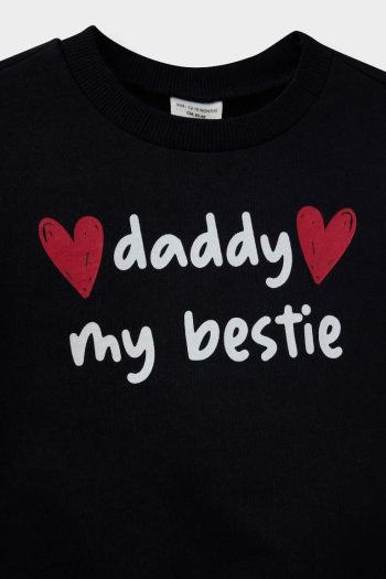 Girls' Baby Printed Sweatshirt with Soft Fleece Lining