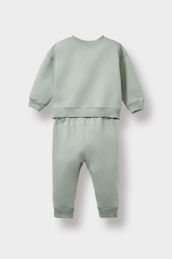 Boys' 2-Piece Printed Sweatshirt and Elastic Waist Sweatpants Set