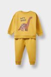 Boys' Dino Print 2-Piece Sweatshirt and Jogger Set