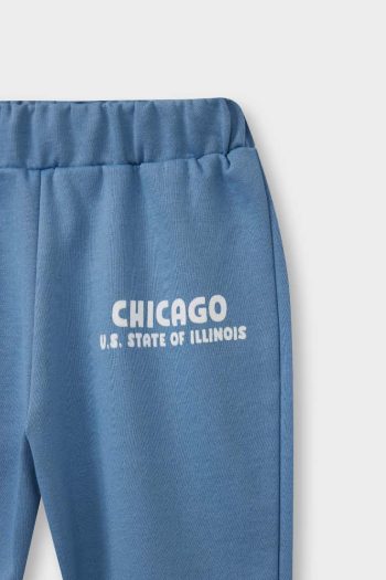 Boys' Printed Sweatpants with Elastic Waistband