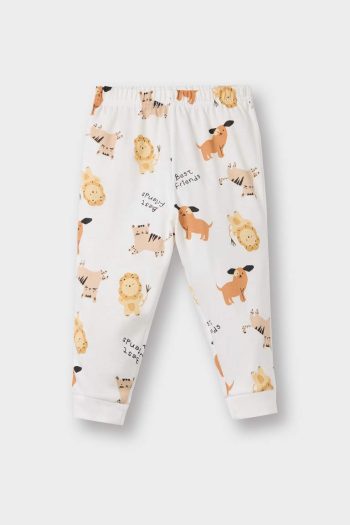 Boys' Animal Print Long Sleeve Pajama Set
