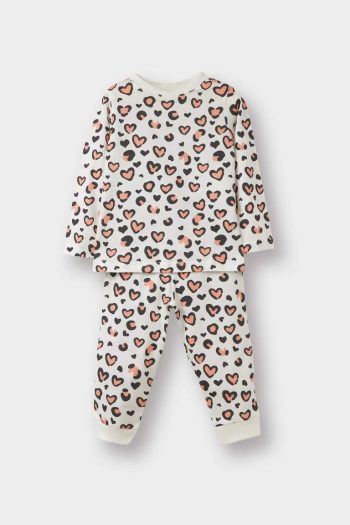 Girls' Long Sleeve Printed Pajama Set
