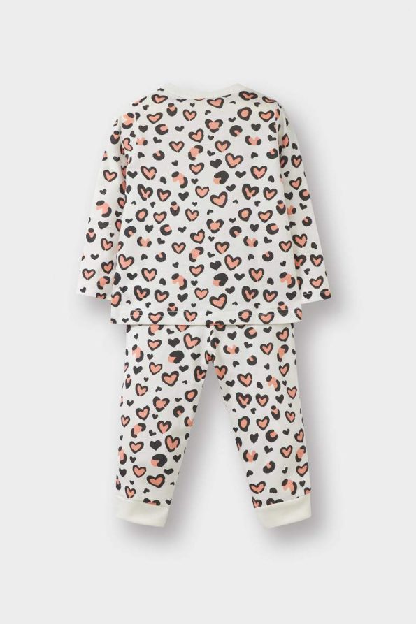 Girls' Long Sleeve Printed Pajama Set