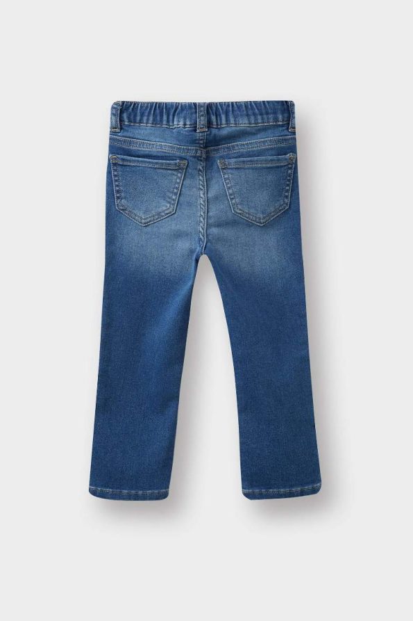 Girls' Elastic Waist Jean Pants
