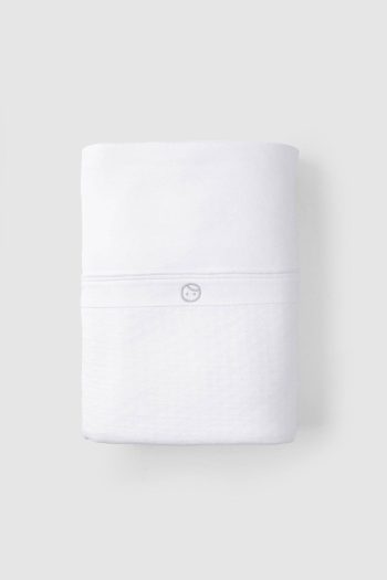 Organic Cotton Quilted Baby Blanket 100x130 cm White