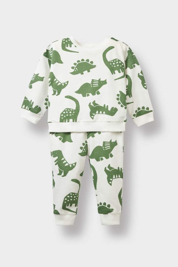 Boys' Dinosaur Print Sweatshirt and Jogger Set