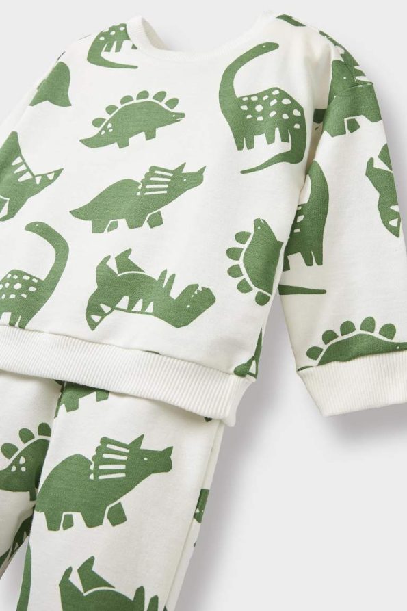 Boys' Dinosaur Print Sweatshirt and Jogger Set
