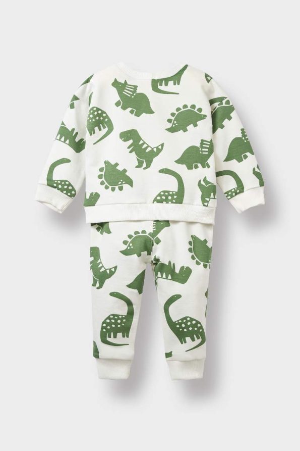 Boys' Dinosaur Print Sweatshirt and Jogger Set