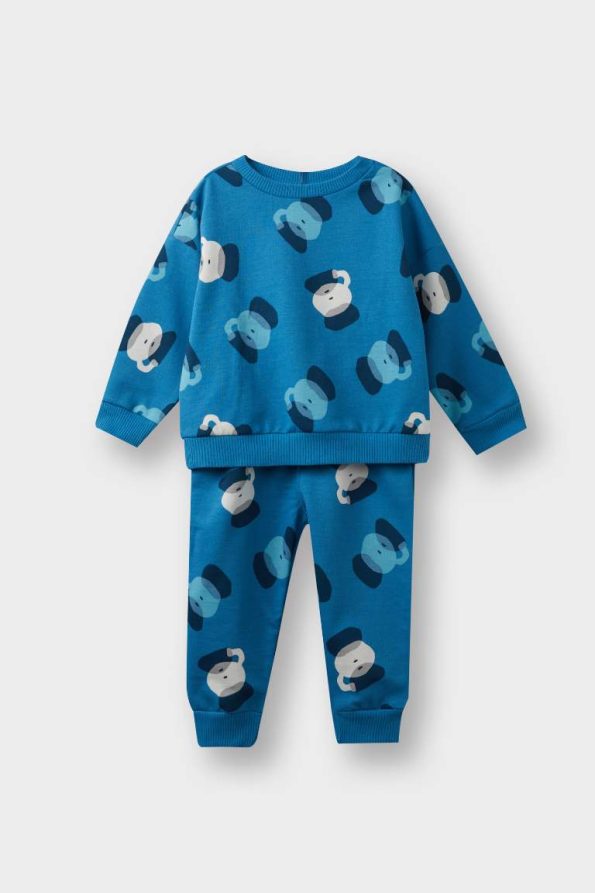Boys' 2-Piece Set Patterned Sweatshirt and Jogger Pants