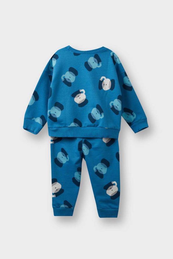 Boys' 2-Piece Set Patterned Sweatshirt and Jogger Pants