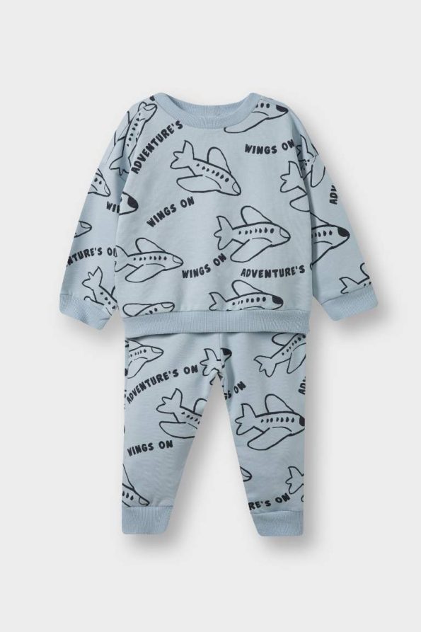 Boys' 2-Piece Printed Sweatshirt and Jogger Set