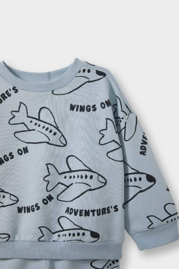 Boys' 2-Piece Printed Sweatshirt and Jogger Set