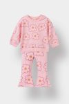Girls' Two-Piece Floral Sweatshirt and Flared Leggings Set