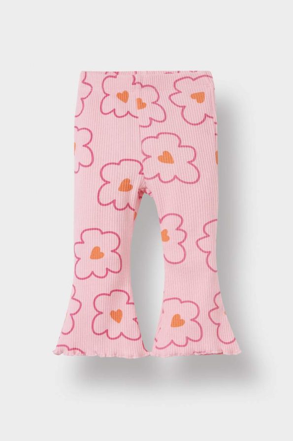 Girls' Two-Piece Floral Sweatshirt and Flared Leggings Set