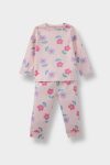 Girls' Floral Print Long Sleeve Pajama Set