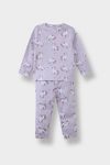 Girls' Unicorn Print Long Sleeve Pajama Set