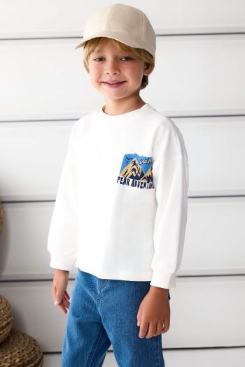 Boys' 2-Piece Printed Sweatshirt and Cargo Pants Set