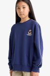 Girls' Oversized Wide Fit Printed Sweatshirt