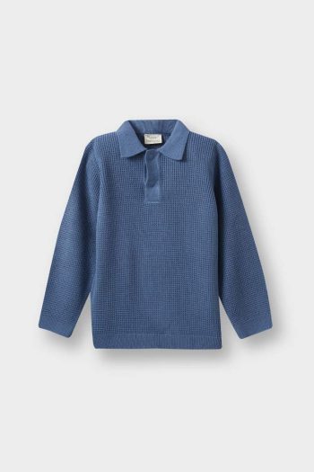 Boys' Polo Neck Knit Sweater