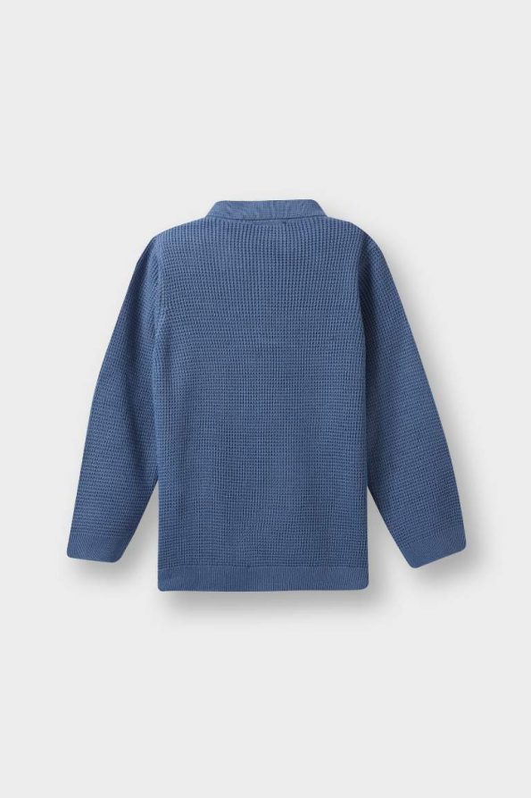 Boys' Polo Neck Knit Sweater