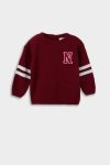 Boys' Printed Crew Neck Knit Sweater