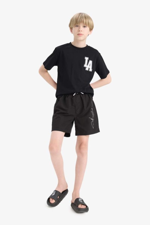Boys' Printed Crew Neck Short Sleeve T-Shirt