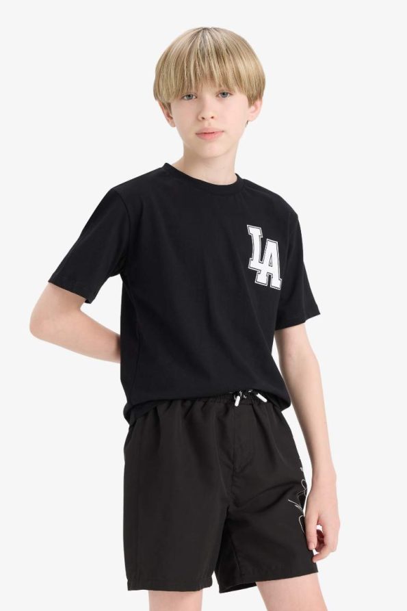 Boys' Printed Crew Neck Short Sleeve T-Shirt