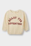 Boys' Printed Crew Neck Knit Sweater