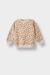 Girls' Leopard Print Knit Sweater