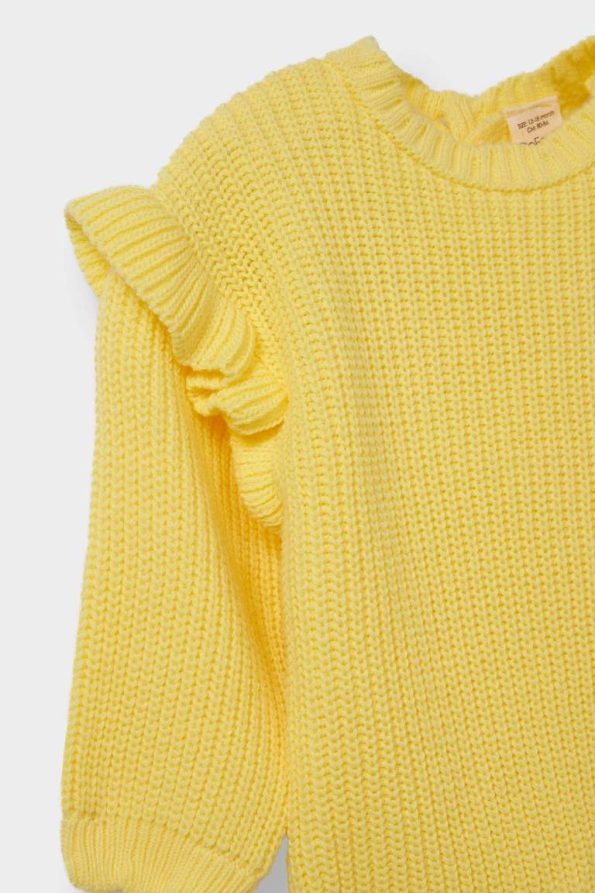 Girls' Baby Crew Neck Knit Sweater