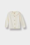 Ruffled Collar Knit Cardigan for Baby Girls