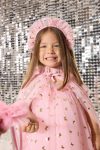 Le Mabelle x DeFacto Baby Girl 3-Piece Set with Patterned Tulle Cape Crown and Wand