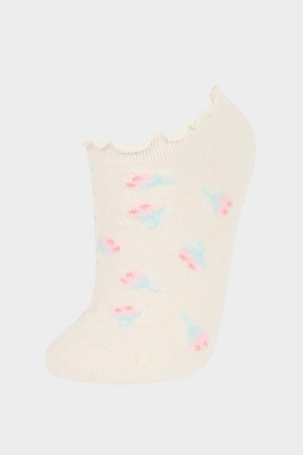 Girls' 5-Pack Cotton Ankle Socks