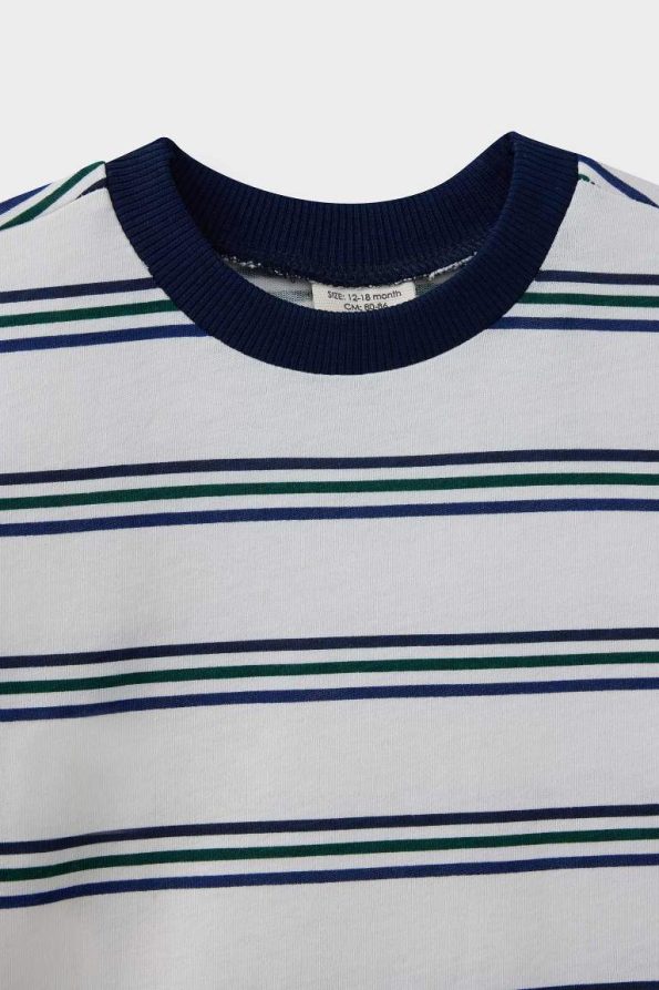 Boys' Striped Long Sleeve School T-Shirt