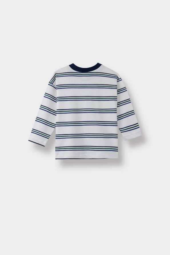 Boys' Striped Long Sleeve School T-Shirt