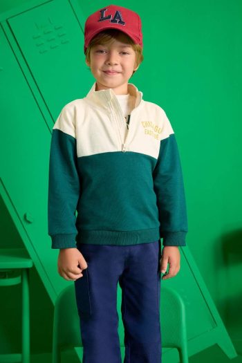 Boys' 2-Piece School-Themed Sweatshirt and Jogger Set