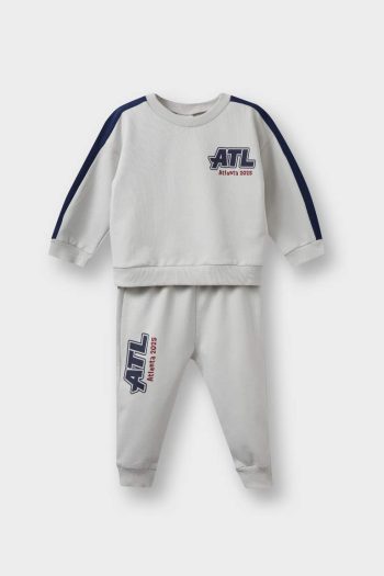 Boys' 2-Piece School Print Sweatshirt and Jogger Set