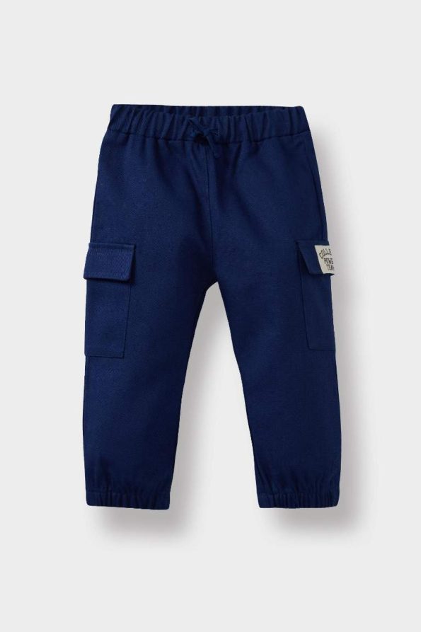 Boys' Baby Jogger Fit Stretch Cuff Gabardine School Pants