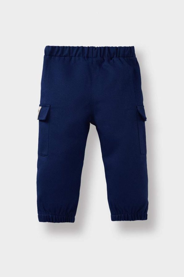 Boys' Baby Jogger Fit Stretch Cuff Gabardine School Pants