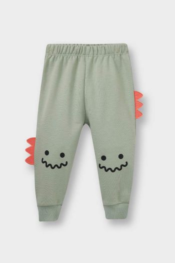 Boys' 2-Piece Set with 3D Dinosaur Print Sweatshirt and Pants