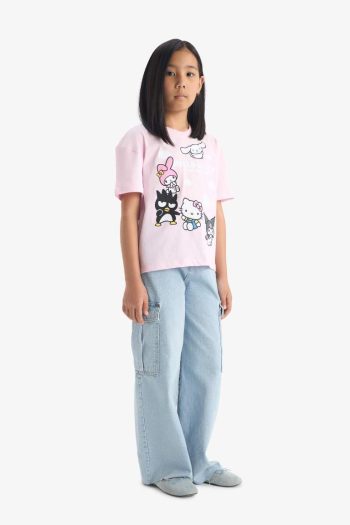 Girls' Hello Kitty Relaxed Fit Short Sleeve T-Shirt