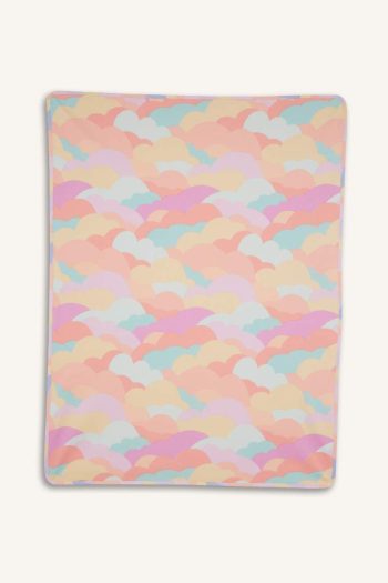 Patterned Fleece-Lined Blanket for Baby Girls